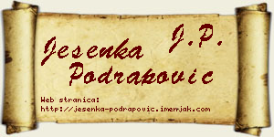 Jesenka Podrapović vizit kartica